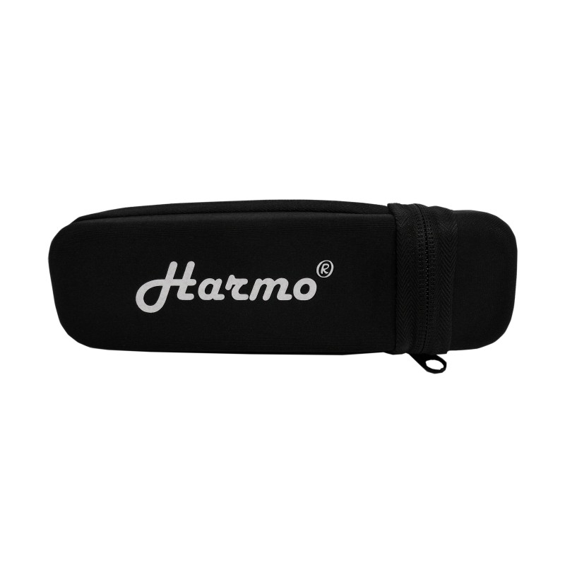 Harmonica case for 12 hole chromatic harmonica by Harmo – black zip pouch HARMO $24.90