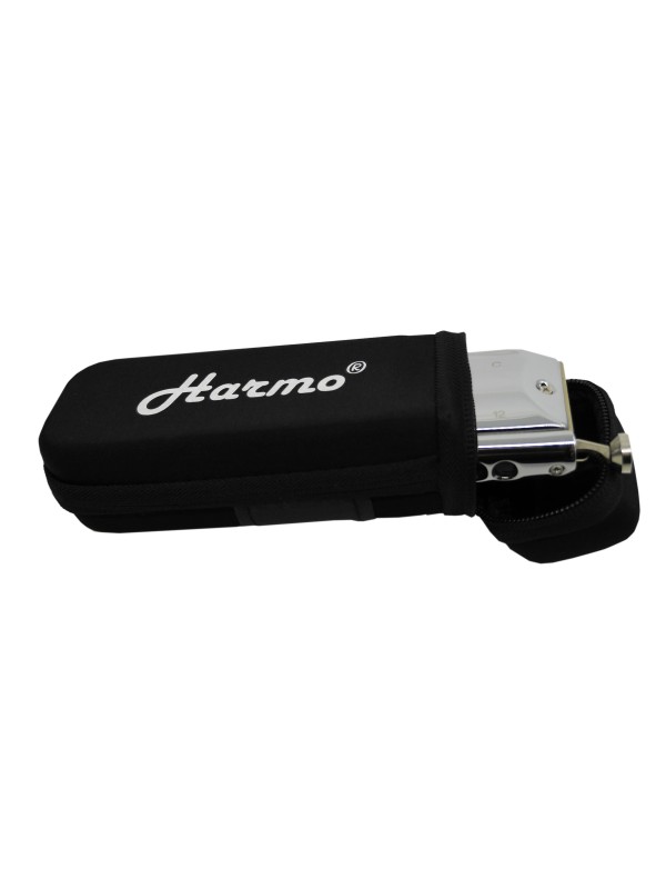 Harmonica case for 12 hole chromatic harmonica by Harmo – black zip pouch HARMO $24.90