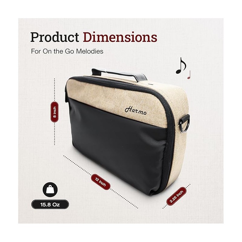 Pro case for diatonic harmonicas