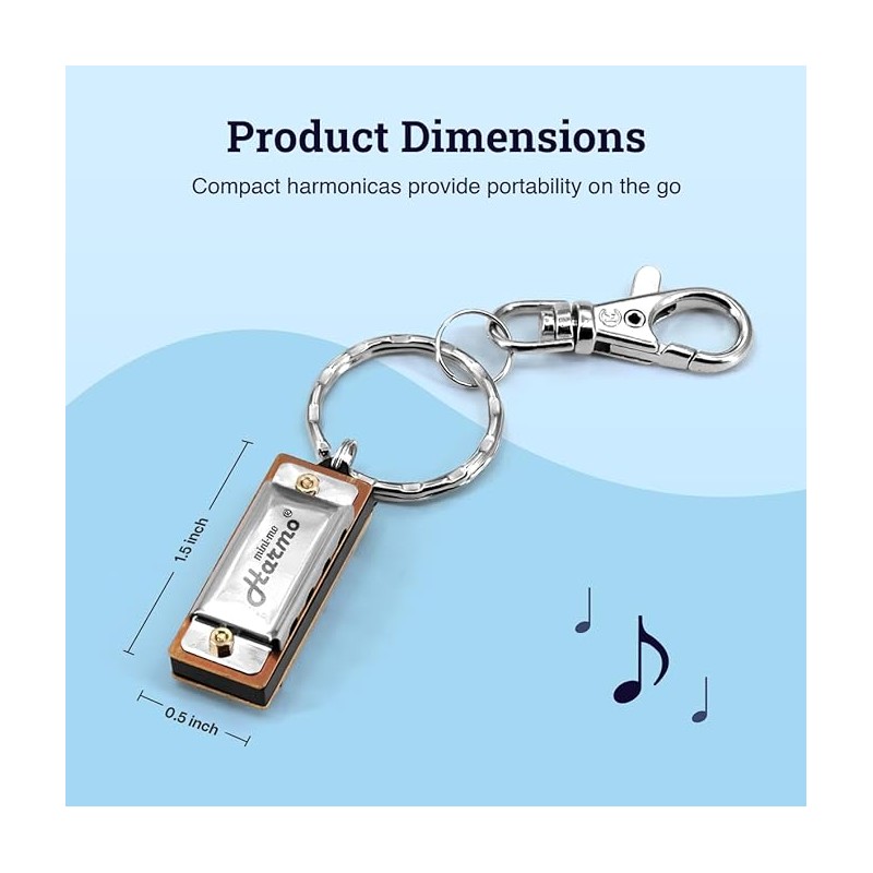 mini-mo harmonica key chain in stock