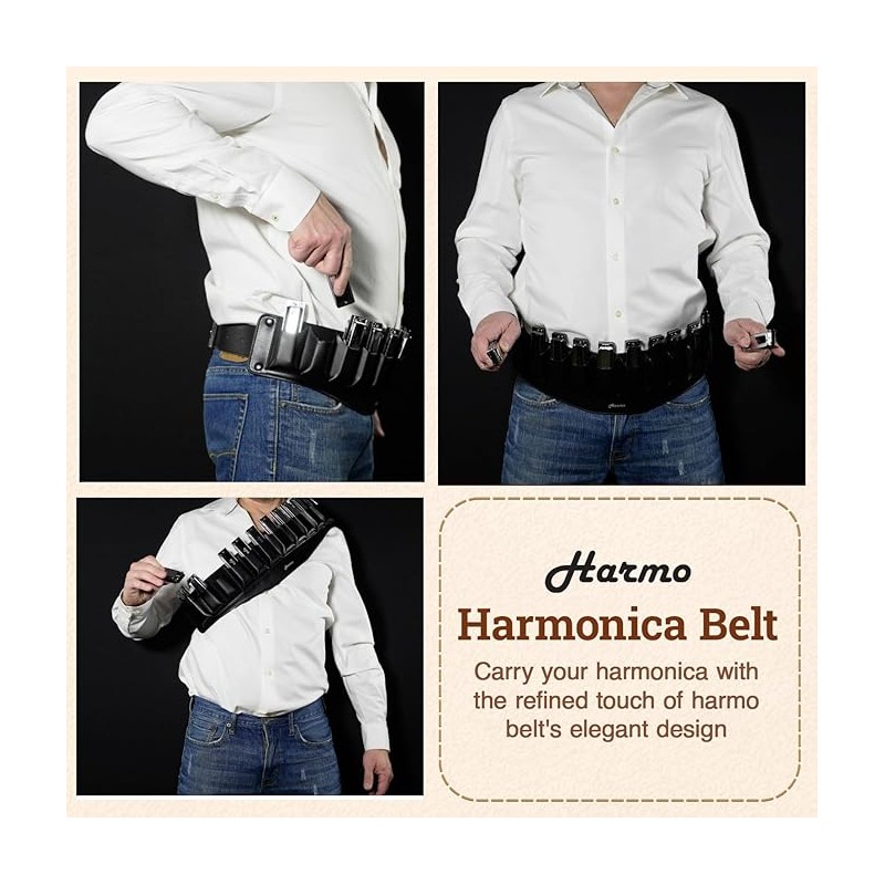 belt bag by harmo for 12 harmonicas in stock