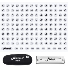 HARMO Harmo Harmonica 2D Key Label stickers 137 Harmo diatonic harmonicas  $14.99