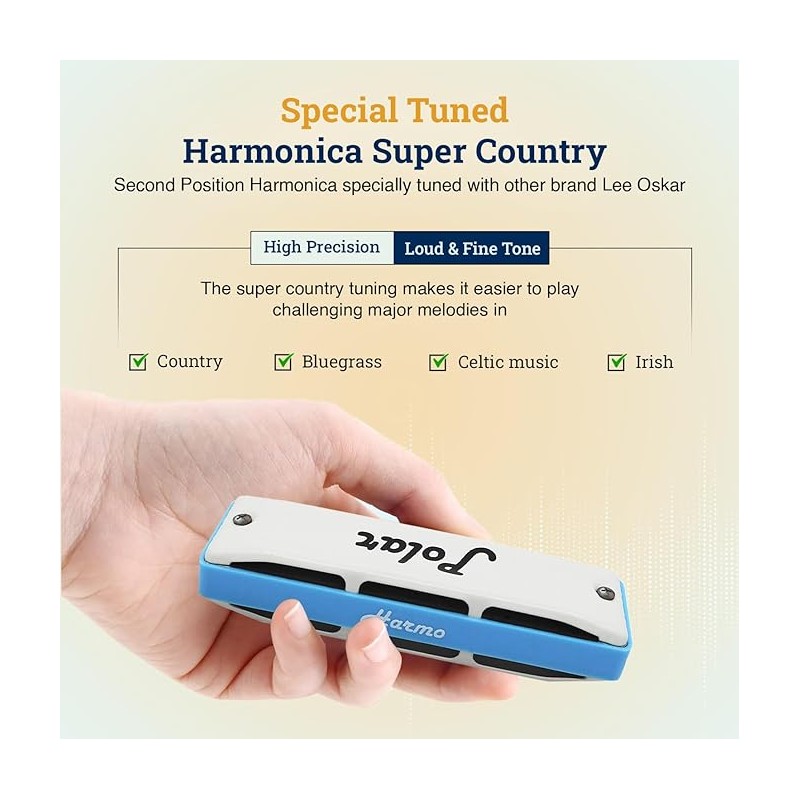 Harmo polar country harmonica in stock designed in the us