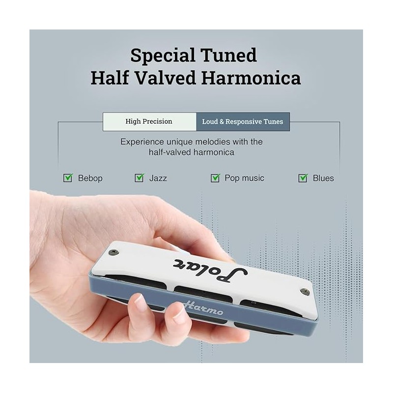 HARMO Harmo Polar Half valved harmonica Harmo diatonic harmonicas  $49.99 in stock