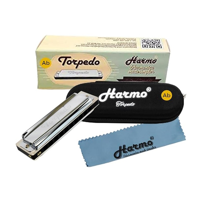 Torpedo harmo diatonic had-finished harmonica for over blows assembled in the us