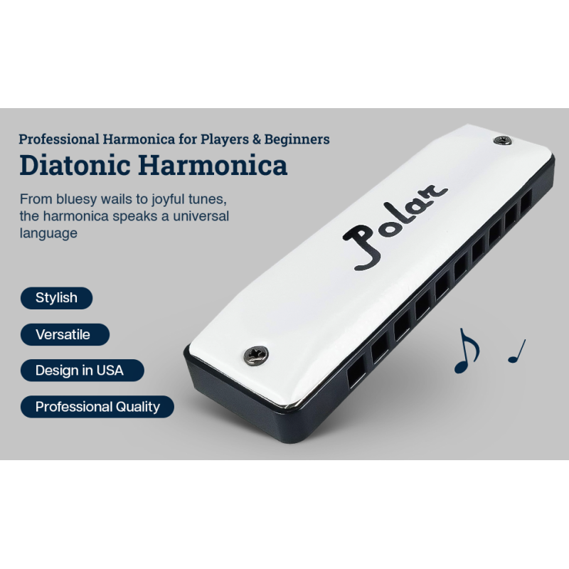 Harmo 10 hole harmonica in stock