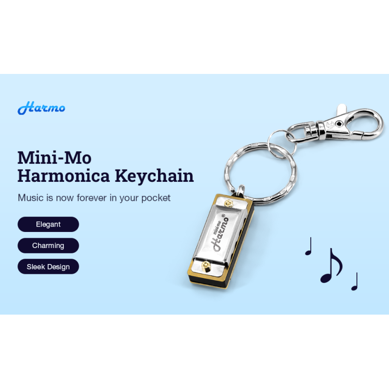 mini key chain harmonica by harmo