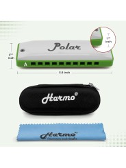 Harmo Polar Melody harmonica pouch included, free shipping from Idaho USA