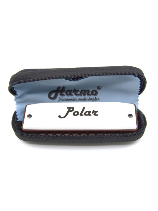 Harmo Polar 432hz harmonica with pouch and cleaning cloth
