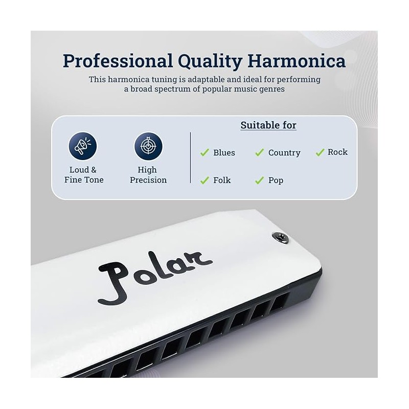 Polar diatonic blues harmonica Polar diatonic blues harmonica