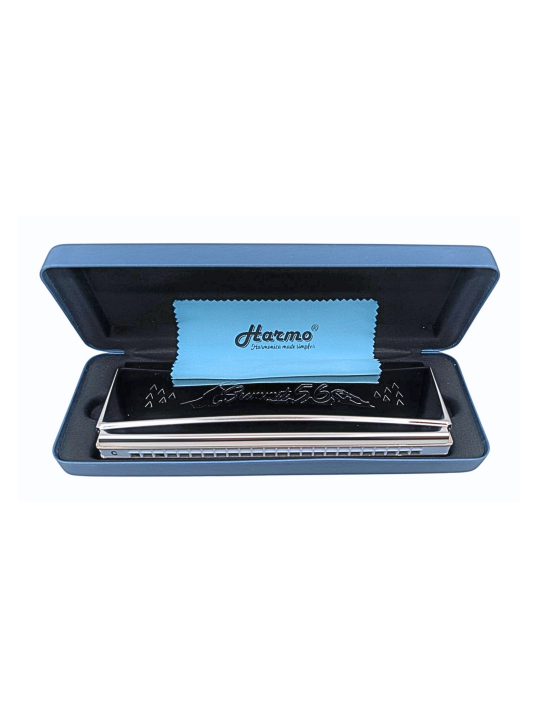 Harmo summit double-sided tremolo harmonica dual key, with hard cover case. Available in all 12 keys, free shipping