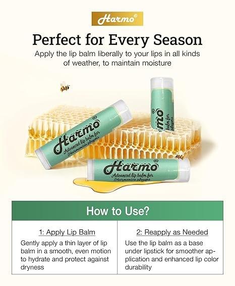 HARMO Organic Lip balm 3 pack Lipbalm $11.97